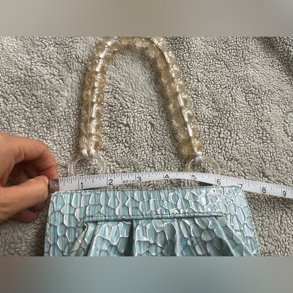 SOLDSOLDSOLDMaryam Nassir Zadeh Glow Purse Hangbag Sky Fish beaded handle strap - Picture 16 of 16
